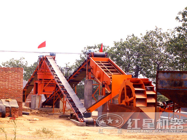 制砂生產(chǎn)線現(xiàn)場(chǎng)