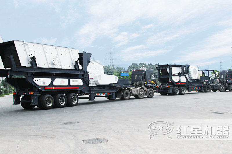 移動(dòng)式破碎站設(shè)備整裝發(fā)往山東