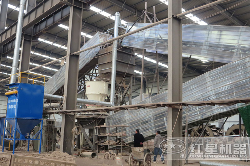 12、13石子加工生產客戶現(xiàn)場