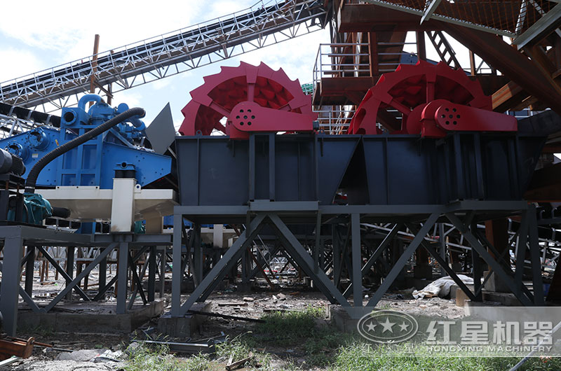 大型機制砂水洗加工客戶現(xiàn)場