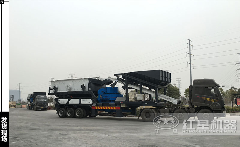 柴油流動(dòng)車(chē)載打砂機(jī)發(fā)貨現(xiàn)場(chǎng)