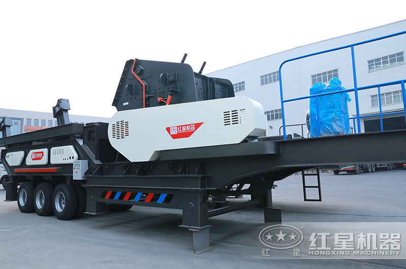 移動式建筑垃圾破碎機實拍圖