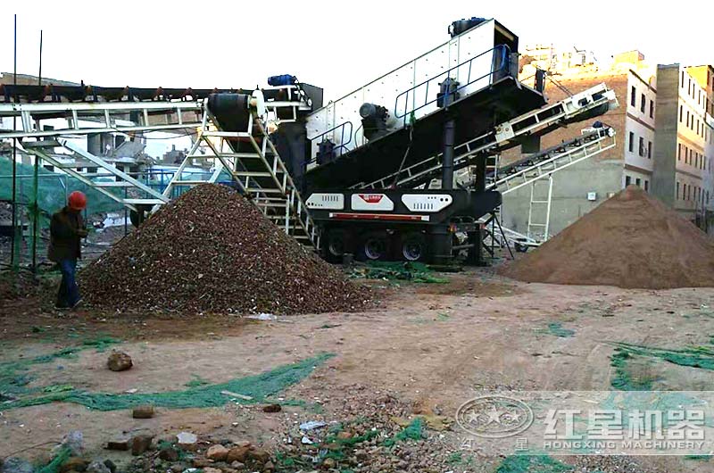 城市建筑垃圾處理，西安客戶現(xiàn)場