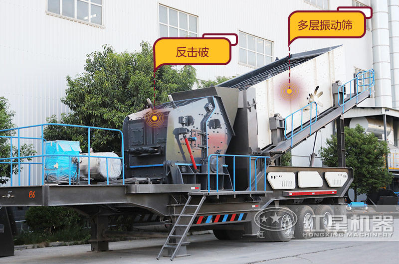 車載移動石料破碎機(jī)圖片