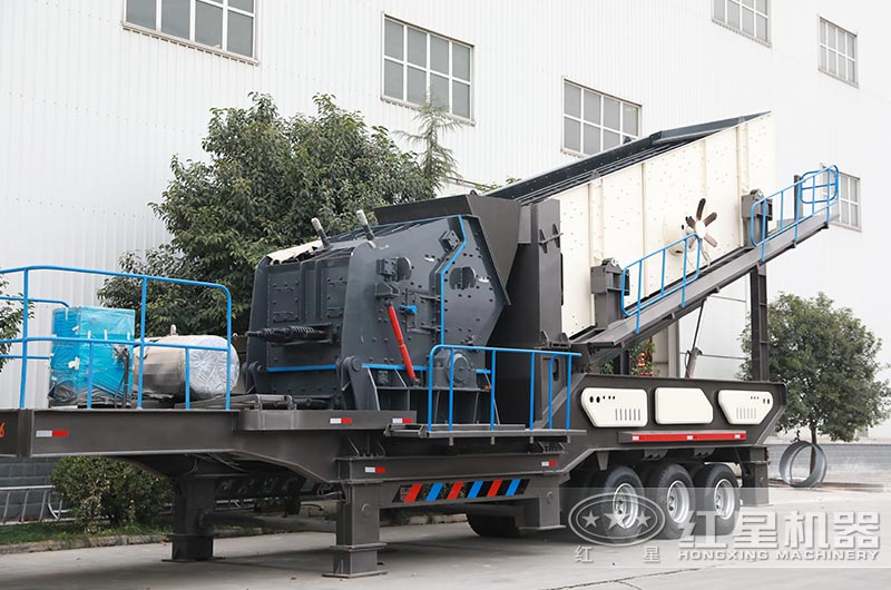 流動(dòng)式砂石粉碎機(jī)圖片、反擊破