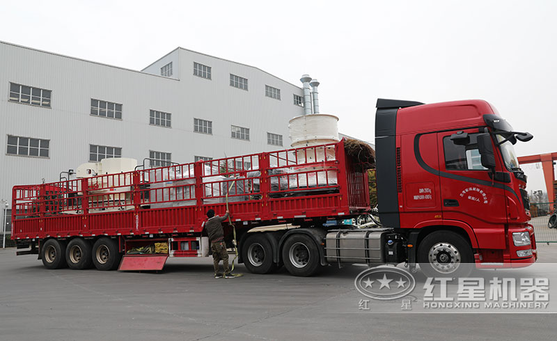 時(shí)產(chǎn)100噸石料破碎生產(chǎn)線發(fā)貨了發(fā)貨了（沖擊式制砂機(jī)、單缸圓錐破）