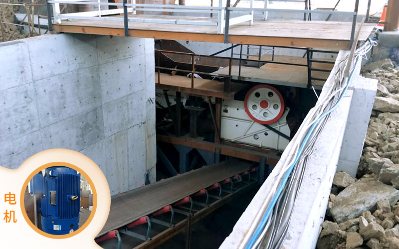 紅星1060破碎機配備合適電機，品質好，效率高，能耗低